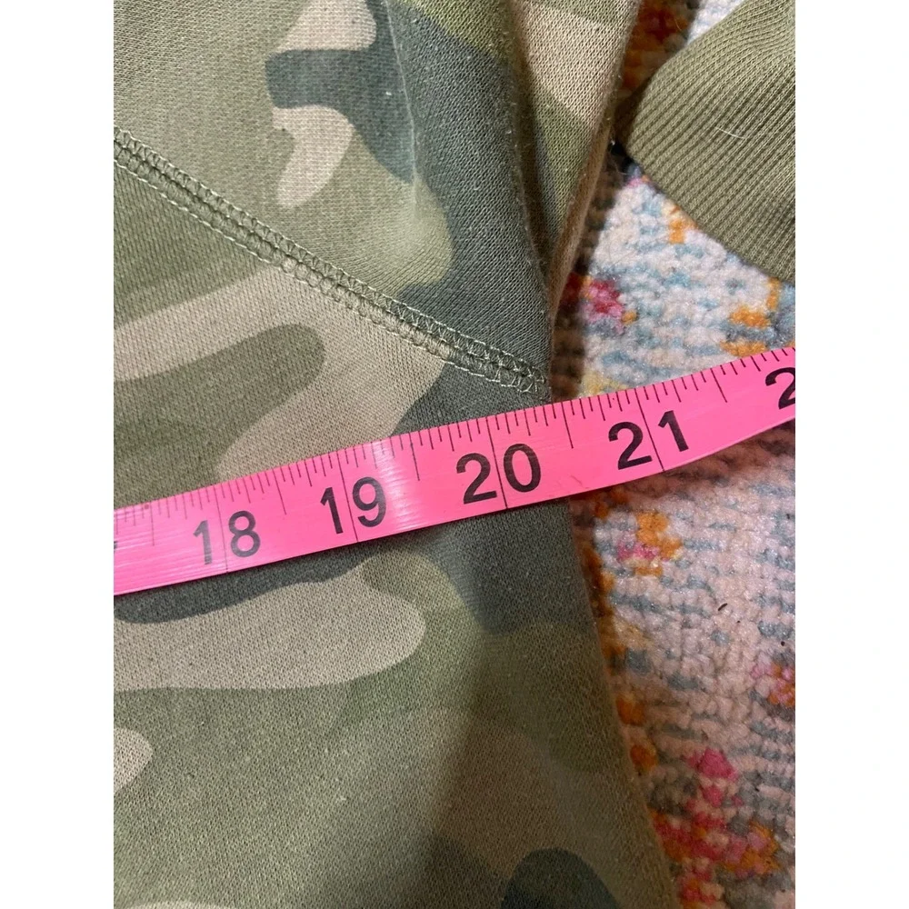Old Navy Camo Sweatshirt Joggers Matching Set Green Camouflage Women's S Tall